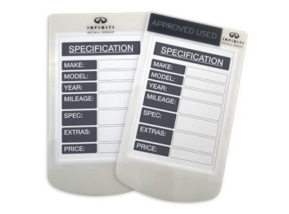 Specification Card Holders