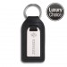Highly Polished Large Rectangular Medallion Leather Key Fobone