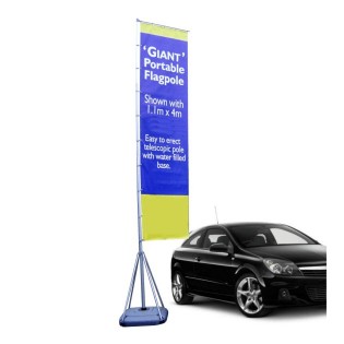 Giant Telescopic Portable Flagpole - 5m Giant Telescopic Portable Flagpole - 5mone