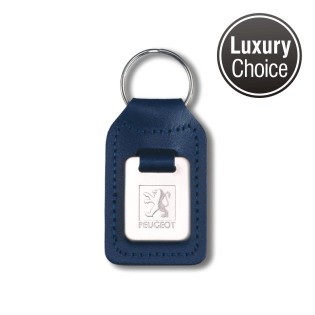 Polished Small Rectangular Medallion Leather Key Fob Polished Small Rectangular Medallion Leather Key Fobone