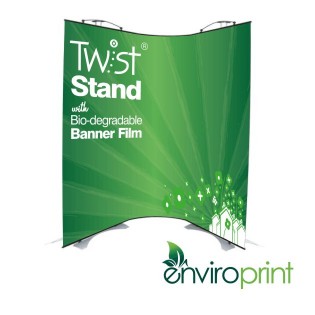 Biodegradable Twist Banner Standsone