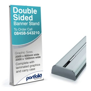 Double-Sided Banner Stands Double-Sided Banner Standsone