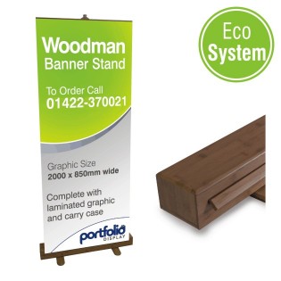 Woodman - Bamboo Banner Stands Woodman - Bamboo Banner Standsone