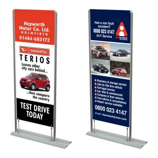 Side-Car Banner Displaysone