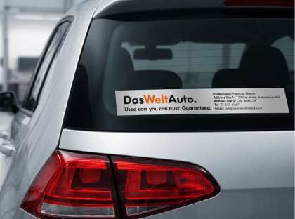 Car Window Stickers & Business Window Graphics