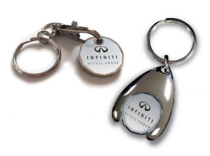 Printed Trolley Token Keyrings