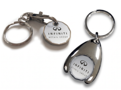 Printed Trolley Token Keyrings