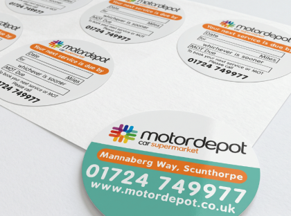 Printed White Surface Stickers, Clear Labels & Large Vinyls