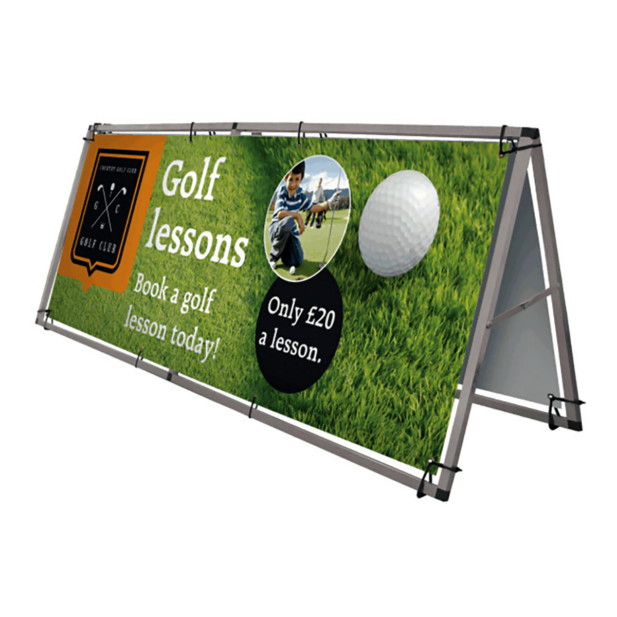 Outdoor Banner Frames with Optional Double Option Outdoor Banner Frames with Optional Double Option