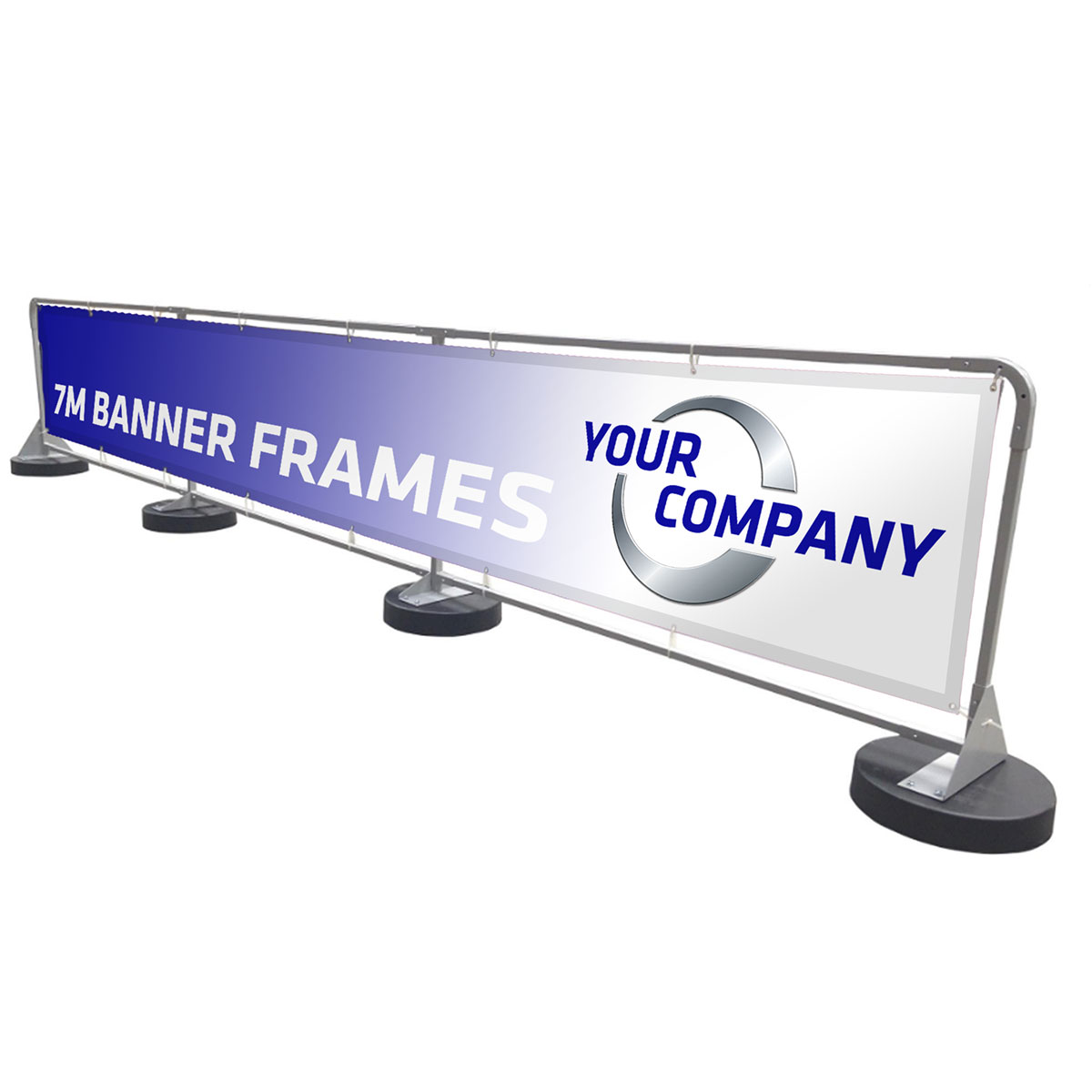 7m Concrete Base Outdoor Banner System