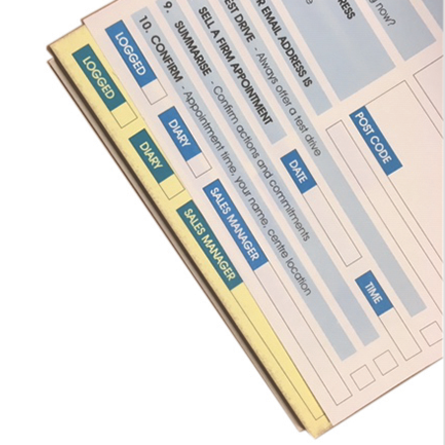 Custom NCR pads with company logo