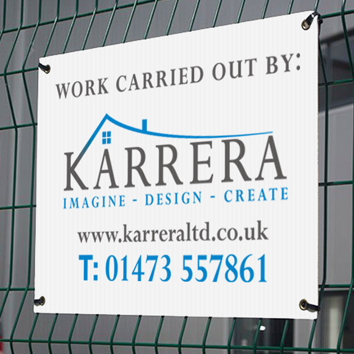 A3 Custom Correx signs full colour advertising events lampost packs 10 20 or 50 