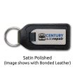 Large Rectangular Shaped Medallion Leather Key Fob