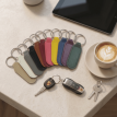 Small Rectangular Leatherette keyrings