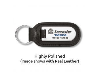 Large Cigar Medallion Leather Key Fob