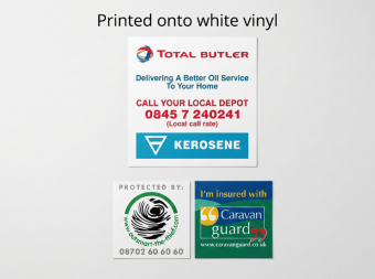 White Vinyl Surface Stickers