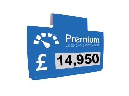Clip-In Price Visor with Half A4 Sheet
