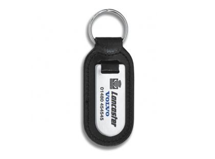 High Polished Cigar Shaped Medallion Key Fob