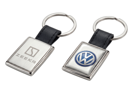 i-zu Rectangular Keyring with Leather Strap