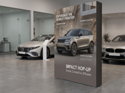 Impact Hop Up Fabric Display