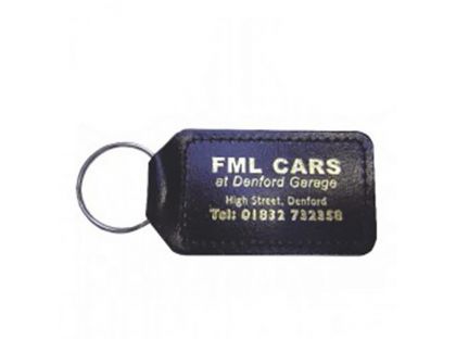 Large Rectangular Leatherette Keyrings