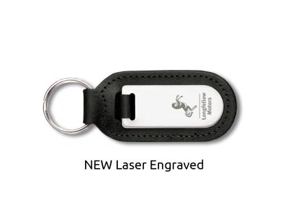 Large Rectangular Shaped Medallion Leather Key Fob