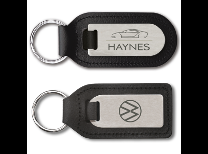 Laser Engraved - Leather Medallion Key Rings