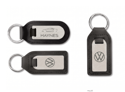 Laser Engraved - Leather Medallion Key Rings