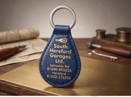 Pear Shaped Leatherette Keyrings