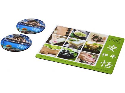 Q-Mat® Presentation Pack - Mousemat and Coaster x2