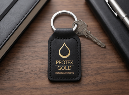 Small Rectangular Leather Keyrings