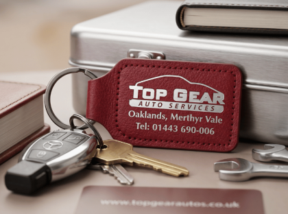 Small Rectangular Leatherette Keyrings