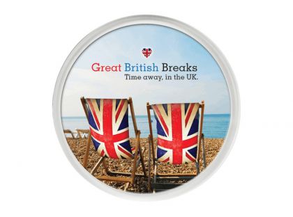Square/Round Plastic Coaster with paper insert