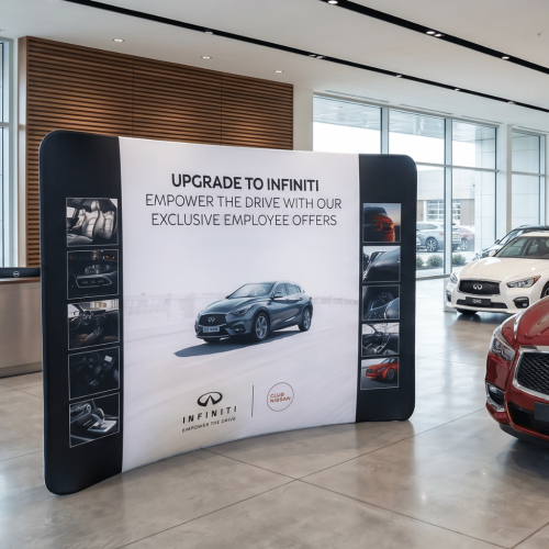 Formulate Curved Fabric Display