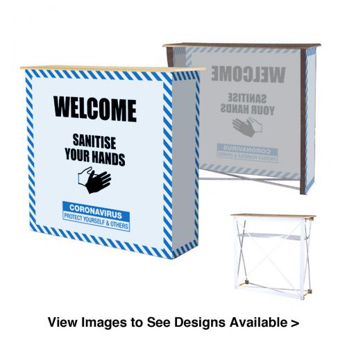 Large Hand Wash Station - Fabric Counter Stand