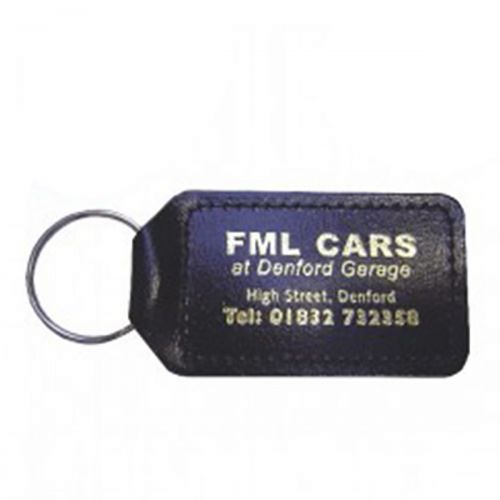 Large Rectangular Leatherette Keyrings