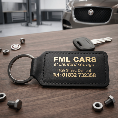 Large Rectangular Leatherette Keyrings