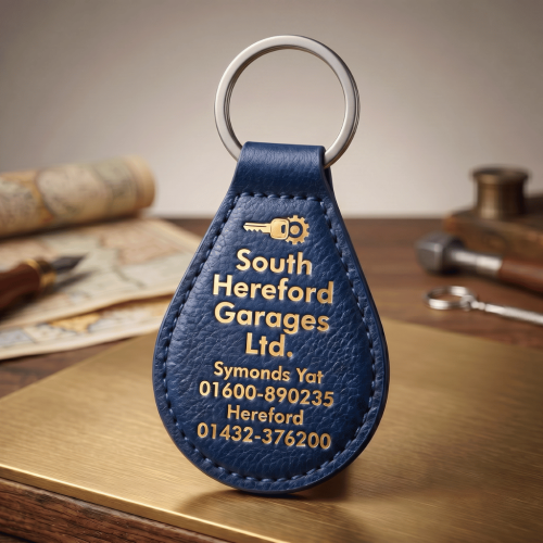 Pear Shaped Leatherette Keyrings