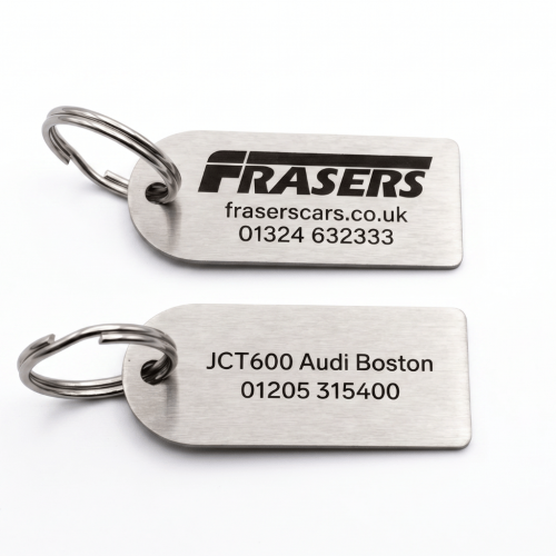 Small Arch Shaped Stainless Steel Keyrings
