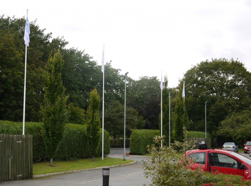 Aluminium BUPA Flag poles