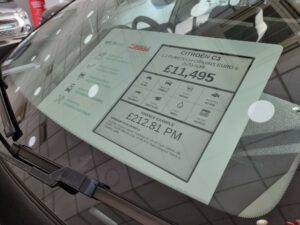 Digital Pricing Displays for Car Sales