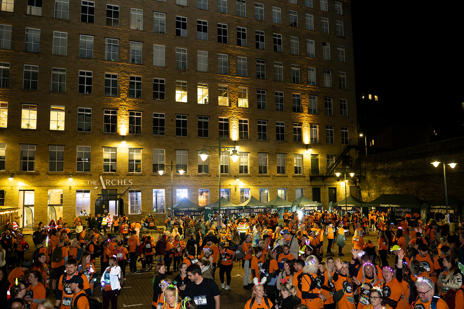 Overgate Hospice Midnight Walk registration at The Arches